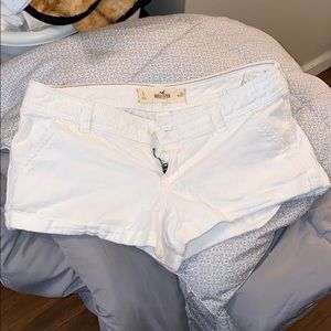 Hollister white shorts